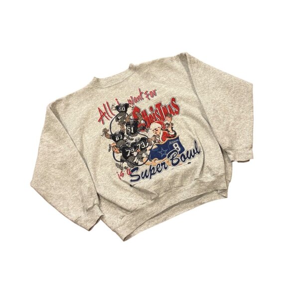 Vtg 1998 Dallas Cowboys All I want for Christmas is a Super Bowl Sweatshirt XL - Picture 3 of 7